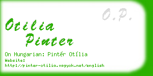 otilia pinter business card